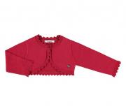 Bolero rosu tricotat fetite 308-63